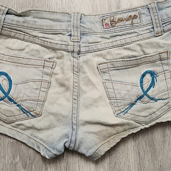 Rare Vintage BONGO extra short booty jean shorts size 00 - Picture 7 of 9